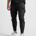 Men's Casual Training Jogging Pants Wholesale Waterproof Quick Dry Breathable Multi Pocket Sports Mid Waist Solid Color 100%