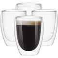 Factory Supply 250/350/450ml Heat Resistant Borosilicate Glass Double Glass Coffee Cup