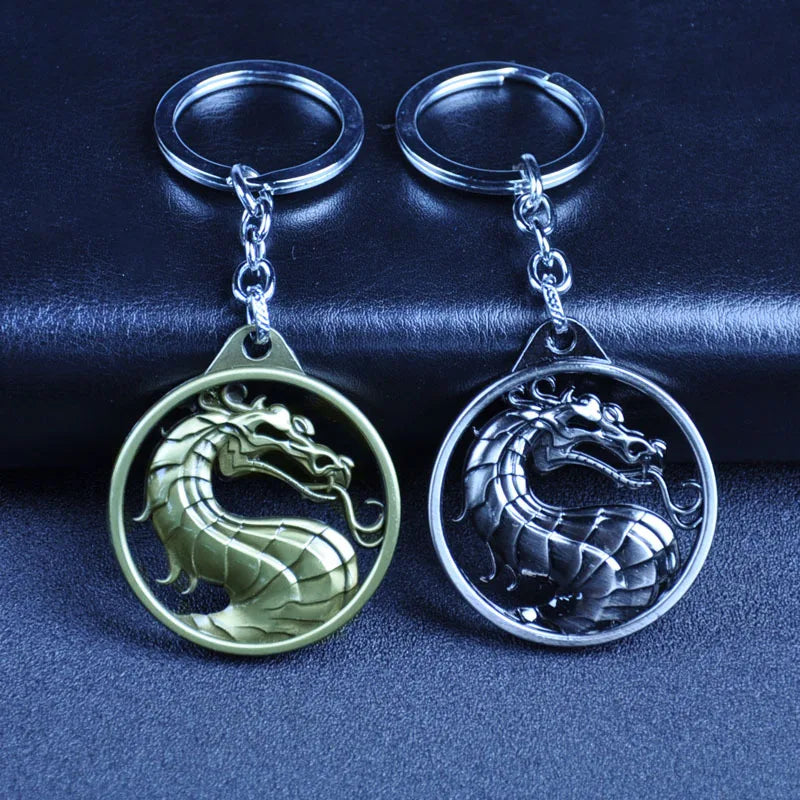 Mortal Kombat Real-life Fast Fight Magic Empire Fighting Game logo Key Chain Wholesale