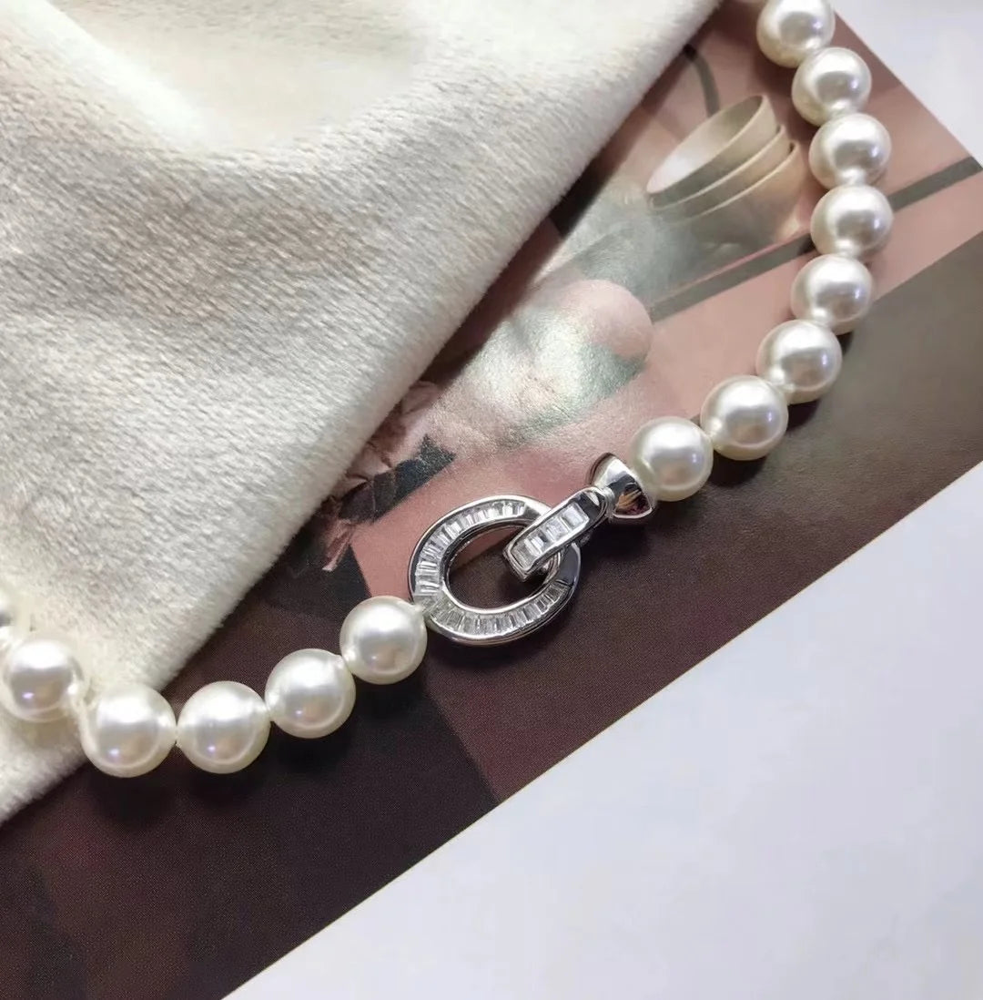 C152 925 Sterling Silver 18K Gold Plated Pearl Clasp for Jewelry Wholesale Metal Cord Ends Clasp Necklace or Bracelet Clasp