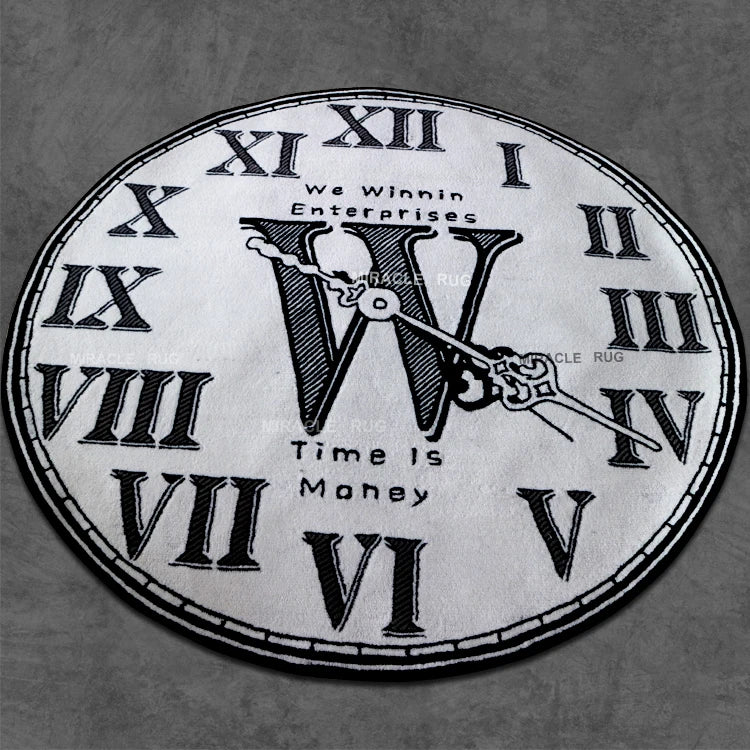 Custom Watch Design Logo Area Rugs Hand Tufted Commercial Floor Mats Custom 3d Area Handmade Round Rug