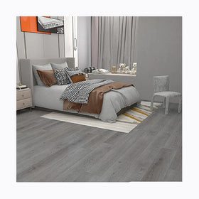 Easy Maintenance Waterproof SPC Click Plastic Tiles Wooden Looking Vinyl Flooring Rigid Core for Bathroom