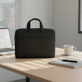 Portable Canvas Laptop Briefcase File Bag for Information Conference Computer Notebook Cover