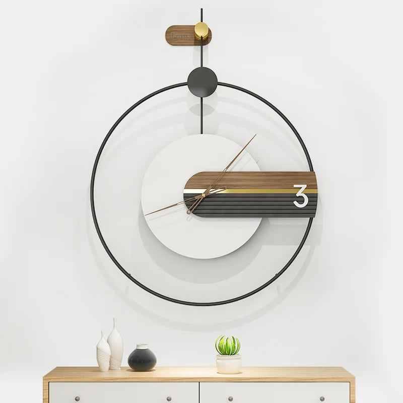 Light Luxury Modern Wall Clock - Minimalist Creative Timepiece for Living Room & Home