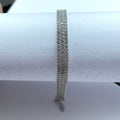 Buckle Tennis Bracelet Chain Iced Out Cubic Zirconia 3 Row Tennis Chain Bracelet Men and Women Hip Hop Fine Jewelry