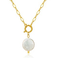 Custom High End Jewelry Natural Pearl Pendant Heart Dangle Charm Necklace