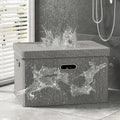Foldable Kids Cloth Fabric Storage Chest Bins Cubes Organizer Collapsible Large Toy Storage Box & Bins With Lid