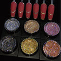 Vinimay High Density Super Shiny Flash Reflective Gel Bright Star Nail Art Gel Paint Star Holographic Galaxy Glitter Gel Polish