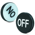 Casino Grade Double-sided ON-OFF Dealer Puck Button 3 Inch Diameter Acrylic Dealer Chips  Rubber at Side for  Table Games