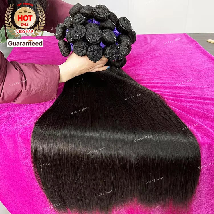 Cheap Raw Indian Cuticle Aligned Bone Straight Human Hair Bundles Human Hair Brazilian Double Weft Virgin Human Hair Bundles
