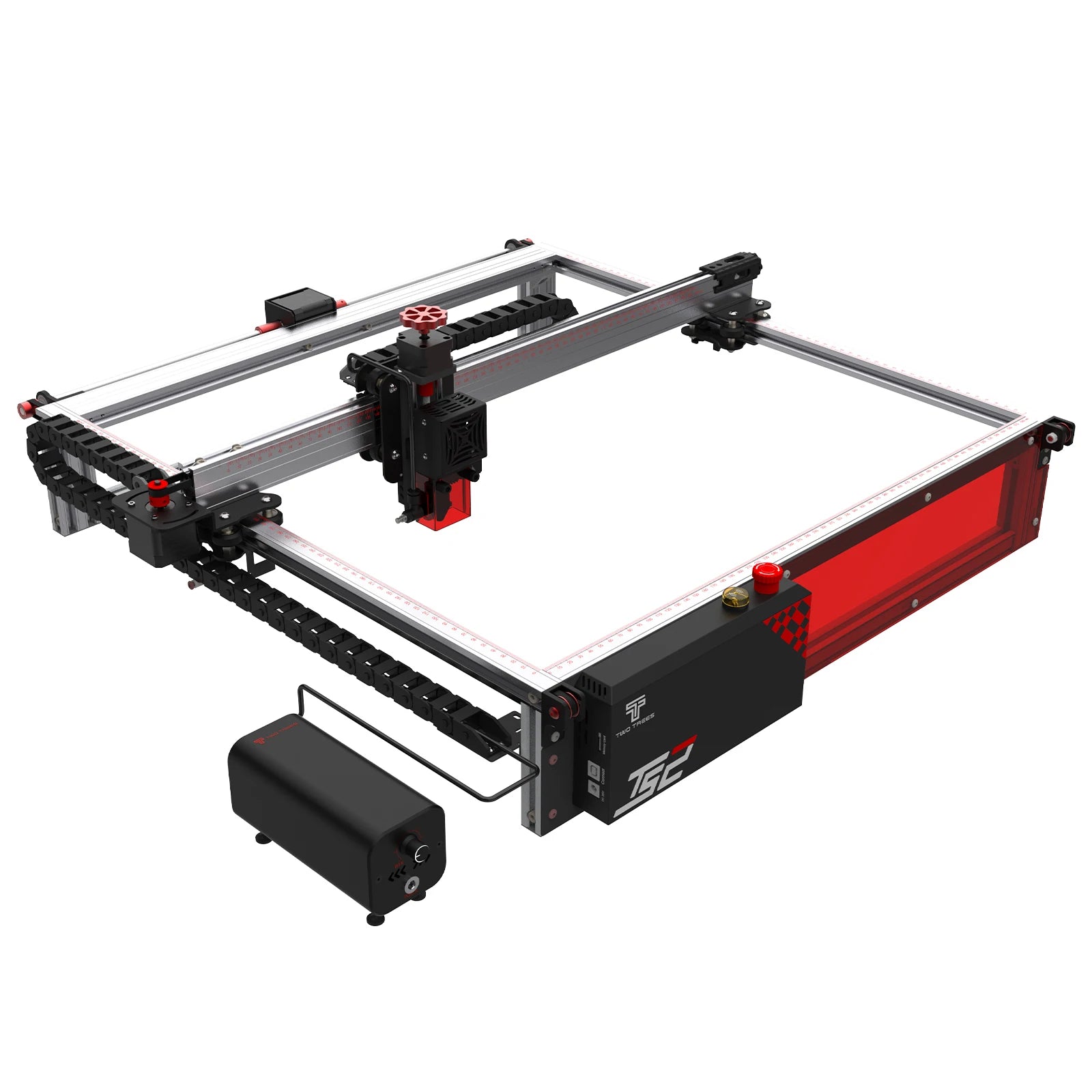TWOTREES Low Noise Laser Engraver Air Assist Pump Kit With 10-30L/Min Airflow and TS2 10W Laser Cutter and Laser Engraver