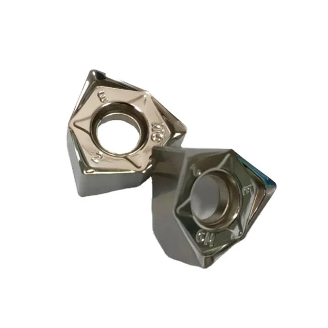 WNMU 90 Degree Double-Sided Hexagonal Milling Inserts - CVD/PVD Coated HRC55 CNC Tool RoHS