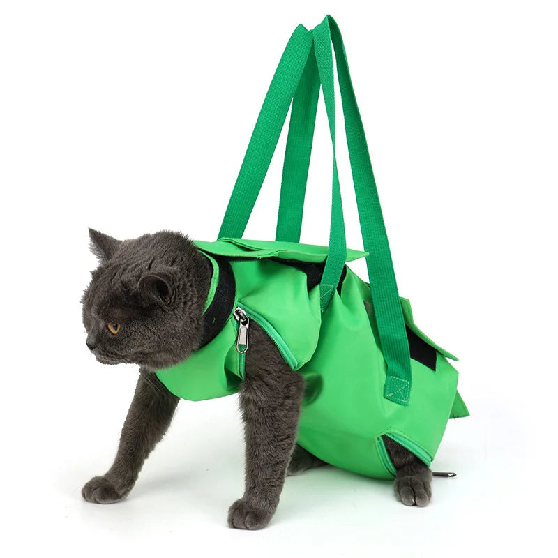 Portable Cat Bag Foldable Pet Carrier Cat Fixed Scratch-resistant Cat Bag a Bag for Pet Care