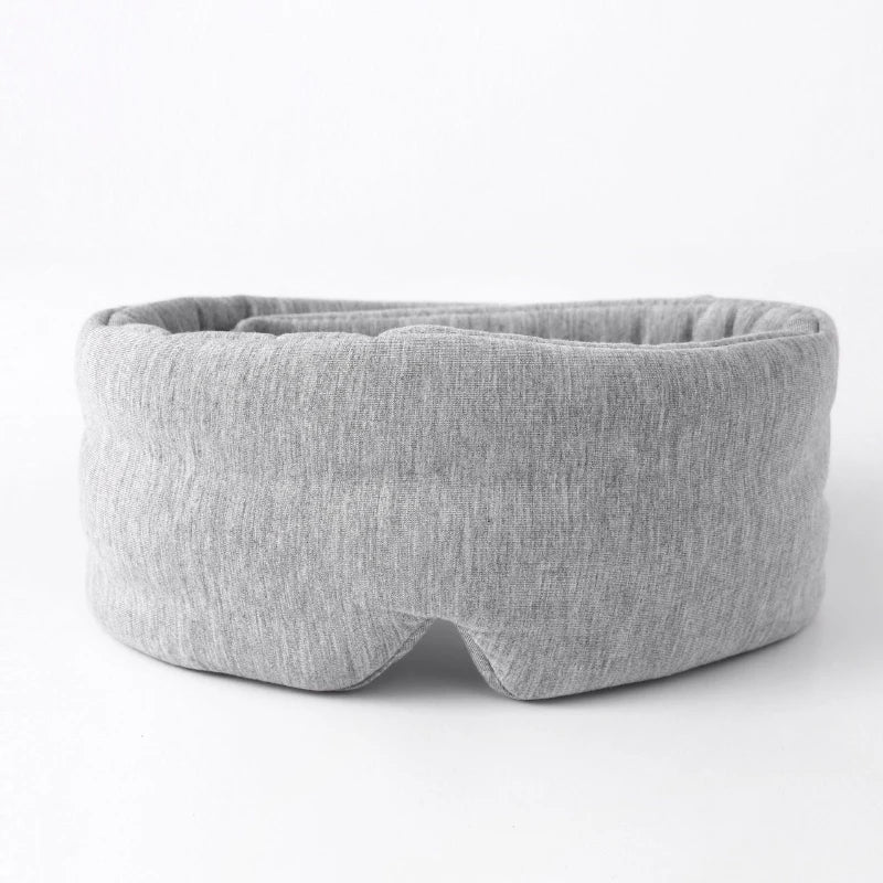 Breathable Cotton Sleep Eye Mask Premium Light Blocking Blindfold for Deep Sleep Airplane Travel Night Rest