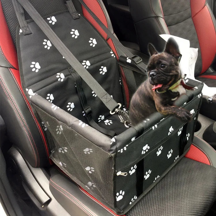 Durable Pet Car Booster Seat Dog Protector Car Seat with Zipper Storage Pocket Suitable for Small and Medium Pets up to 20 Lbs