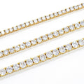 Factory Wholesale VVS Iced Out Moissanite Diamond Real Gold Solid Gold Tennis Chain Bracelet 6mm 7mm 8mm 9mm Custom 10K 14K Gold