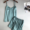 Women's 100% Silk Satin Pajamas Set for Autumn/Spring/Summer Sleepwear