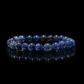8mm Natural Sodalite Stone Beaded Bracelets Round Yoga Stretch Bracelet for Men and Women for Anniversaries