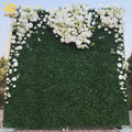 YOPIN 400 Artificial Grass Wall Panel Roll up Cloth Flower Wall Panels Green Wall Backdrop for Events