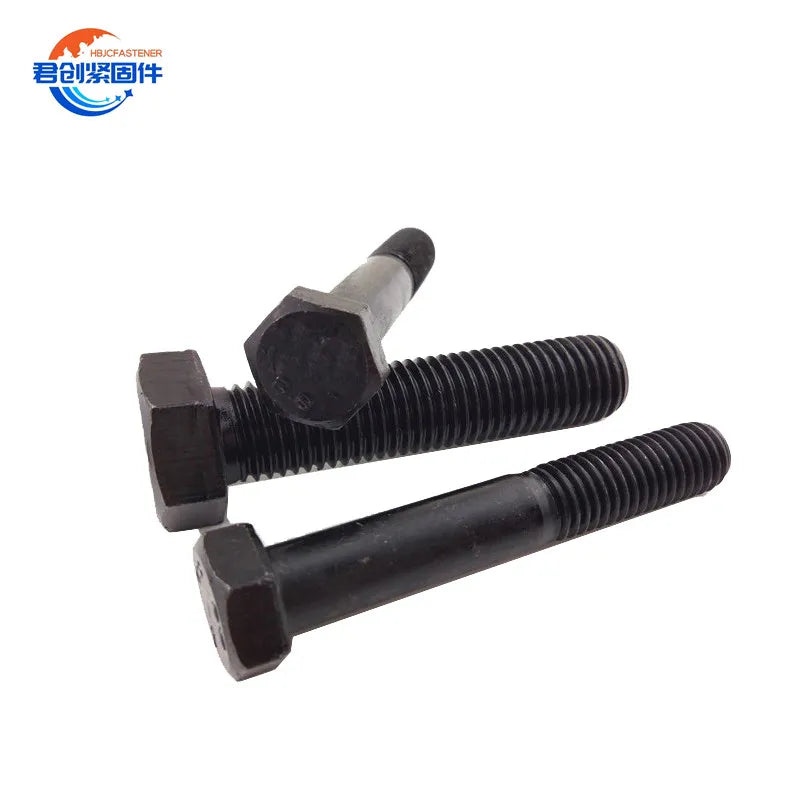 High Strength 12.9 Grade Hexagonal Bolts Din931 Din 933 Plain Finish Hex Bolt Fasteners Manufacturer