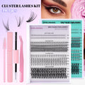 Wholesale New Private Label Individual Eyelash Cluster Extensions D Curl Pre Cut Segment DIY Lash Extension Kit
