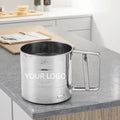 Gold-Plated Stainless Steel Semi-Automatic Powder Screen Hand-Pressed Cup Gold-Plated Stainless Steel