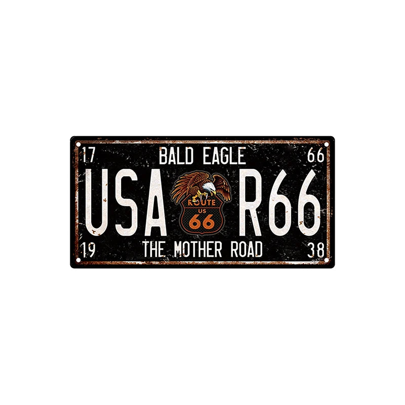 Wholesale Embossed Decorative License Plate Hot Car License Plate Tin Plate Tin Sign Wall