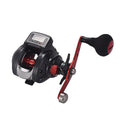 9+1 Digital Display Left Hand Metal Spool Baitcasting Reel for Stream River Lake Fishing with Fake Bait
