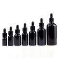 10ml Glossy/shiny Black Glass Essential Oil Dropper Bottle for Serum