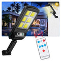 120/128cob New Waterproof Solar Lights Outdoor Street Motion Sensor Lamp with Remote Control Solar Lamp Garden Wall Street Light