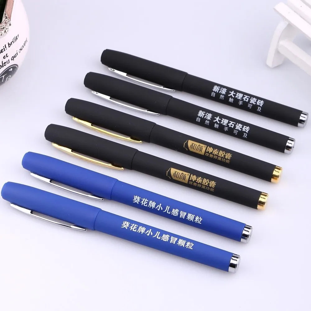 Free Samples Plastic Gel Ink Pen 0.5mm Tip Liquid Gel Pens Premium Roller Pen for Advertising Promotion