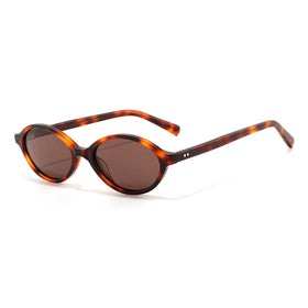 GLT6705 Slim Frame Trendy Fashion Sun Glasses Custom Logo UV400 Fashion Eyewear Small Oval Acetate Polarized Sunglasses