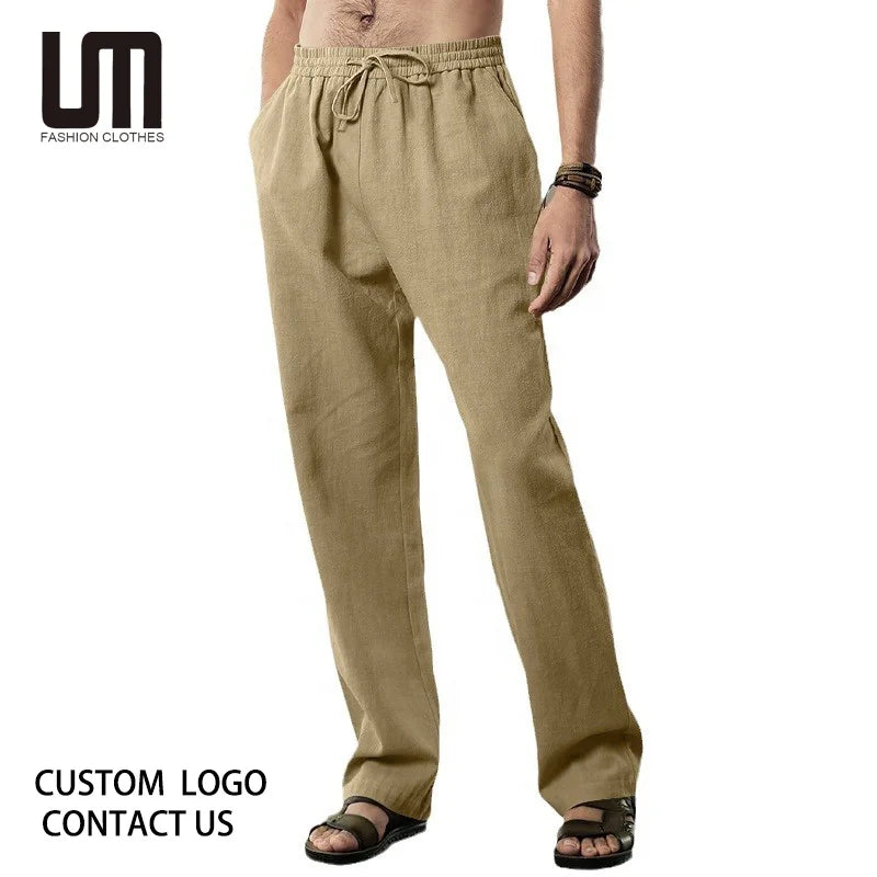 Cheap Wholesale Fashion Spring Summer Men Casual Loose Trousers Pants