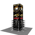 Custom Printing Tension Fabric Aluminum Tube Portable Booth Design Reusable Equipment Trade Show Display Stand Pillar Tower