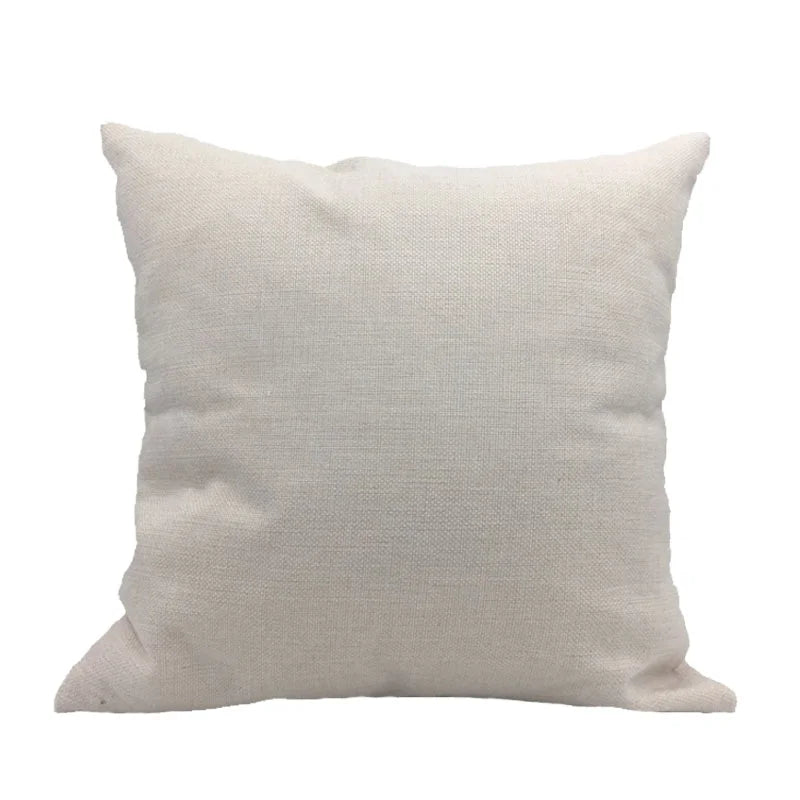 16 Inch Square Decorative Linen Pillow Case Plain Knitted Pillow Case for Home Decor Christmas Valentine's Day Gifts Hospital