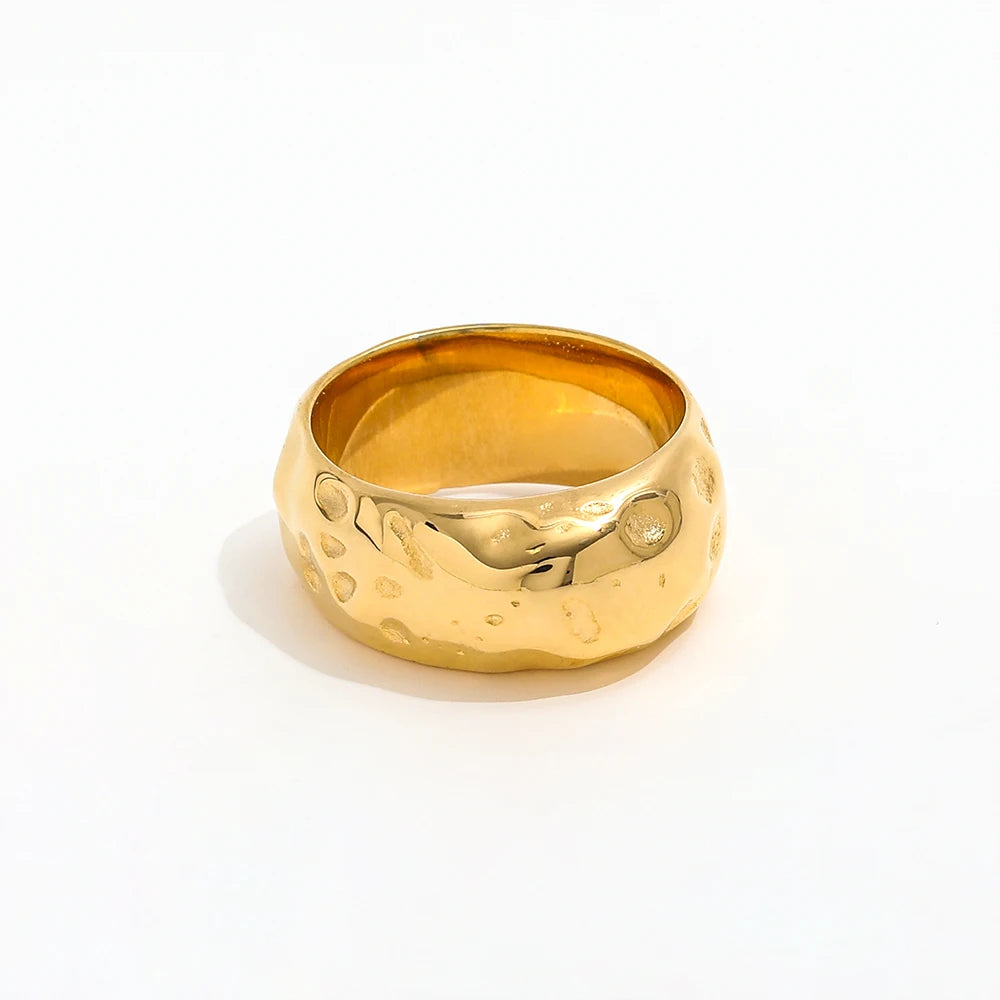 Joolim Irregular Pearl Stainless Steel Rings Tarnish Free Stainless Steel Jewelry