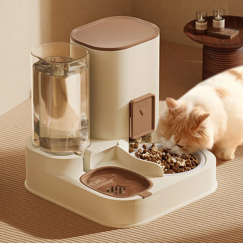 Factory Direct Supply Pet Food Feeder Drinking Bowl Large Capacity Pet Automatic Feeder Easy to Clean 4L for Dog and Cat