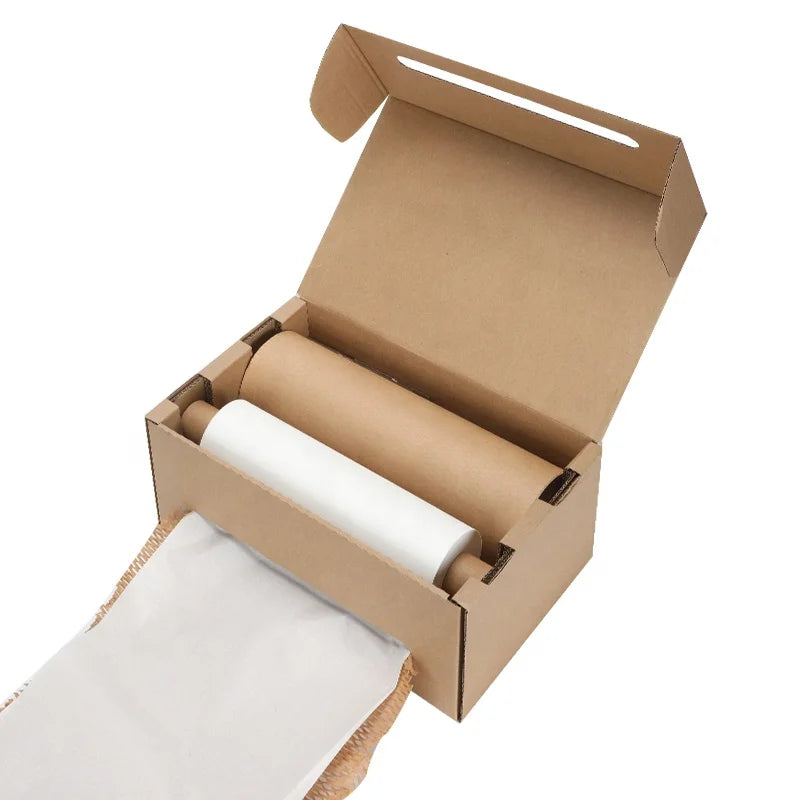 Customized Size Color Recyclable Protective Degradable Honeycomb Paper With Box Kraft Wrapping Paper Cushioning Wrap