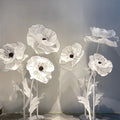 Handmade Crinkled Paper Art Flowers Wedding Stage Window Decoration and Props for Christmas and New Year