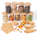 Wholesale 100ml 180ml 200ml 250ml 300ml 4oz 6oz 8oz High Borolicicate Customize Spice Glass Food Jar With Bamboo Wooden Lids