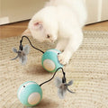New Little Cat Smart Electric Bouncing Toy Lovely Automatic Charging Boredom Buster Teasing Ball Vibrating Interactive Toy