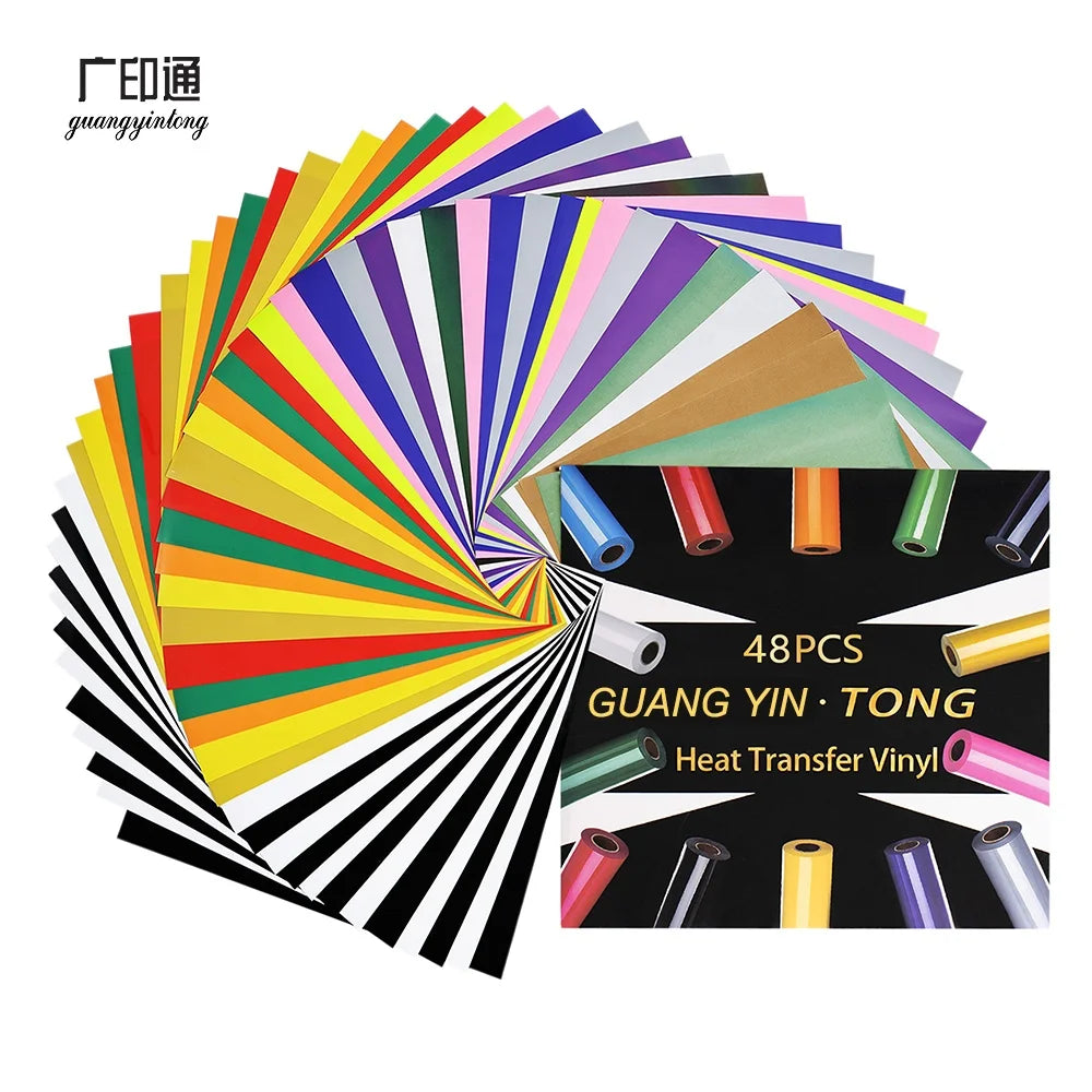 Guangyintong Factory Supplier Eco-friendly PU With Sticky Heat Transfer Vinyl  Printing on Shirts Easyweed Htv