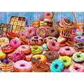 Jigsaw Puzzles for Adults 1000 Pieces Donuts Interlock Perfectly Letter on Back No Dust Home Decor Birthday Party Gift Toy
