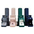 Velvet Jewelry Storage Box for Rings Pendants Earrings Bracelets with Embossing Stamping Handling Jewelry Packaging Box