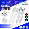 Through Hole Package Type Smart Digital RGB F5 Diode 5mm Dip LED Diffused Lens