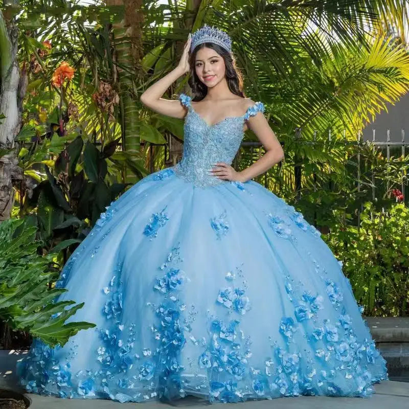 New Sweetheart Ball Gown Beaded Quinceanera Dresses 15 Long Sleeve Corset Dress Princess Sweet 16 15 Vestidos De Fiesta