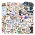 50 Pcs Inspirational English Short Sentences From the Bible PVC Waterproof Stickers for Laptops Notebooks Handbags and Helmets