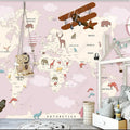 Customized Wall Papers Room Home Decoration Mural 3D World Map Wallpaper