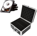 Hard Drive Protection Storage Box Case With Security Lock 20 Bays Waterproof External Hard Disk Carrying Case