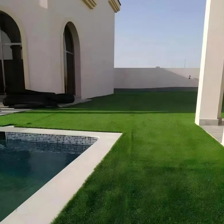 Premium Synthetic Grass Water-Permeable Artificial Lawn Carpet Green Turf for Garden Backyard Balcony Rooftop Terrace Pet Area